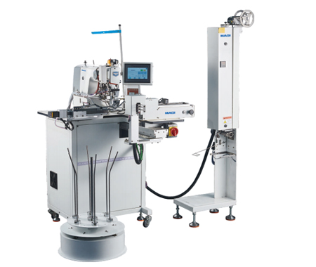 Automatic elastic ribbon splicing unit